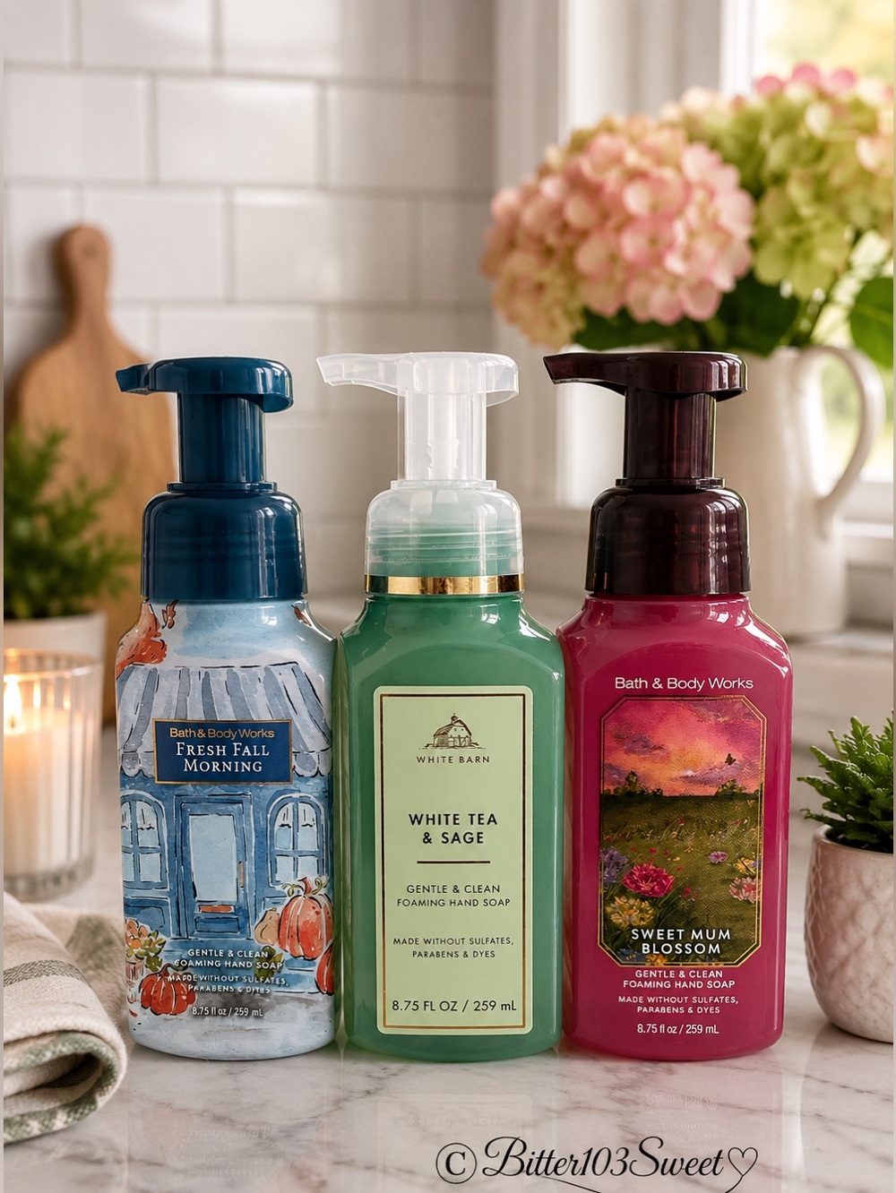 Lot of 3 Bath and Body Foaming Hand Soap